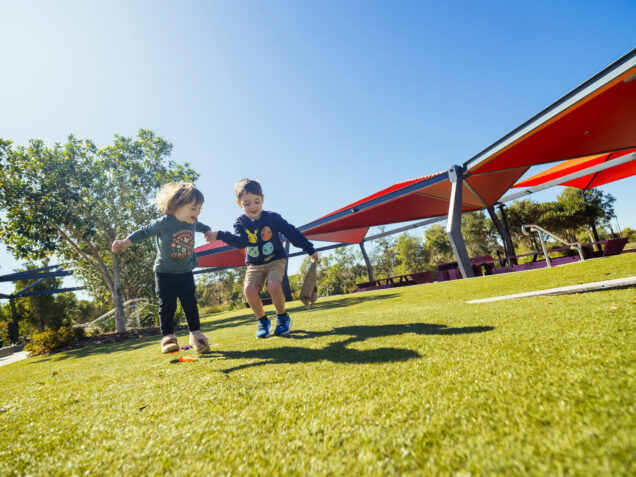 Family fun in the park